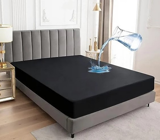 Premium Quality Anti-Slip Cotton Waterproof Mattress Cover - King Size Click to buy