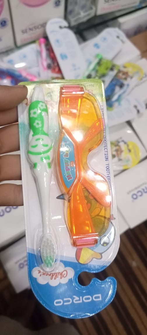 DORCO Children's Soft Toothbrush Set with Toy - Kids Dental Care Click to buy