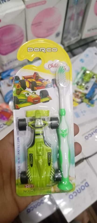 DORCO Children's Soft Toothbrush Set with Toy - Kids Dental Care Click to buy