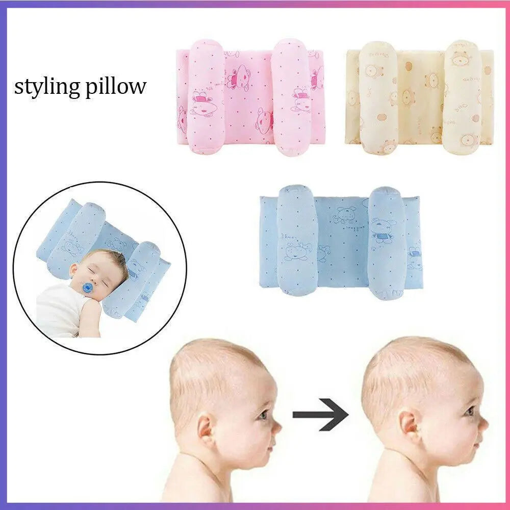 Adjustable Newborn Baby Head Shaping Pillow - Prevent Flat Head Syndrome Click to buy