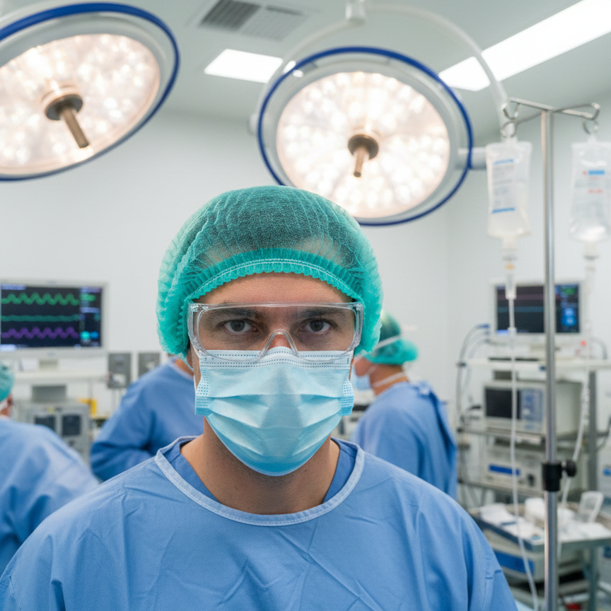 Disposable Surgical Cap - Non-Woven Medical Head Cover (Pack) Click to buy