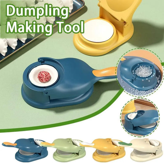 2-in-1 Manual Dumpling Maker & Dough Press Machine Portable Samosa & Gujiya Mould Tool | Easy Kitchen DIY Pastry Accessory Click to Buy
