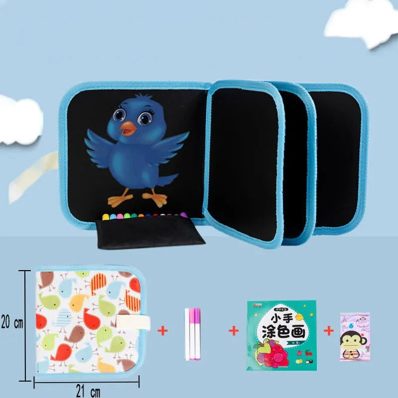 Erasable and Reusable Doodle Magic Blackboard Book for Kids Click to buy