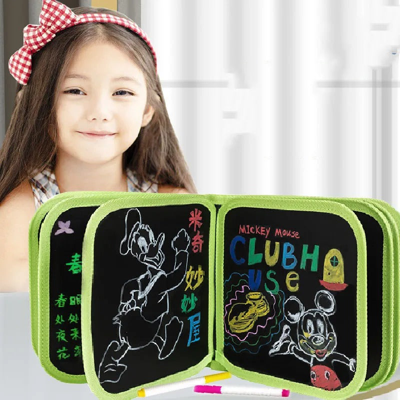 Erasable and Reusable Doodle Magic Blackboard Book for Kids Click to buy