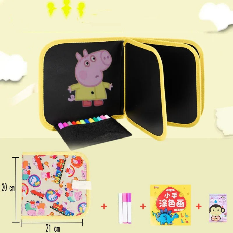 Erasable and Reusable Doodle Magic Blackboard Book for Kids Click to buy