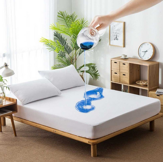 Premium Quality Anti-Slip Cotton Waterproof Mattress Cover - King Size Click to buy