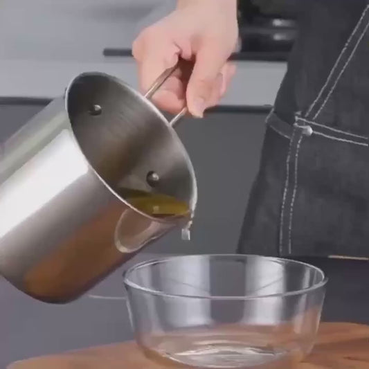 Stainless Steel 1200ml Deep Fryer Pot with Strainer – Perfect for Ramadan Iftar & Sehri