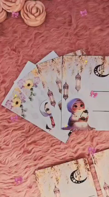 Earrings Eidi Cards Pack of 27 - Eid Gift Presentation Cards