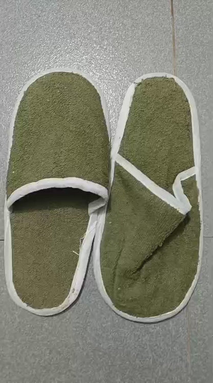 Premium Cotton Slippers - Soft, Breathable & Anti-Slip Indoor Footwear