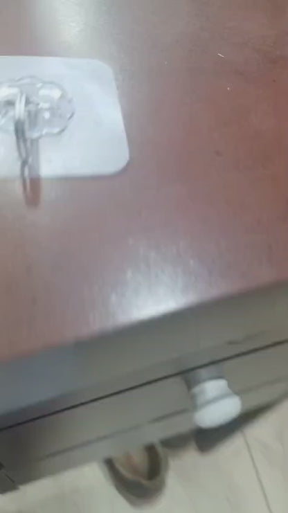 Transparent Self-Adhesive Wall Hooks - No Drill Damage-Free (Pack of 10)